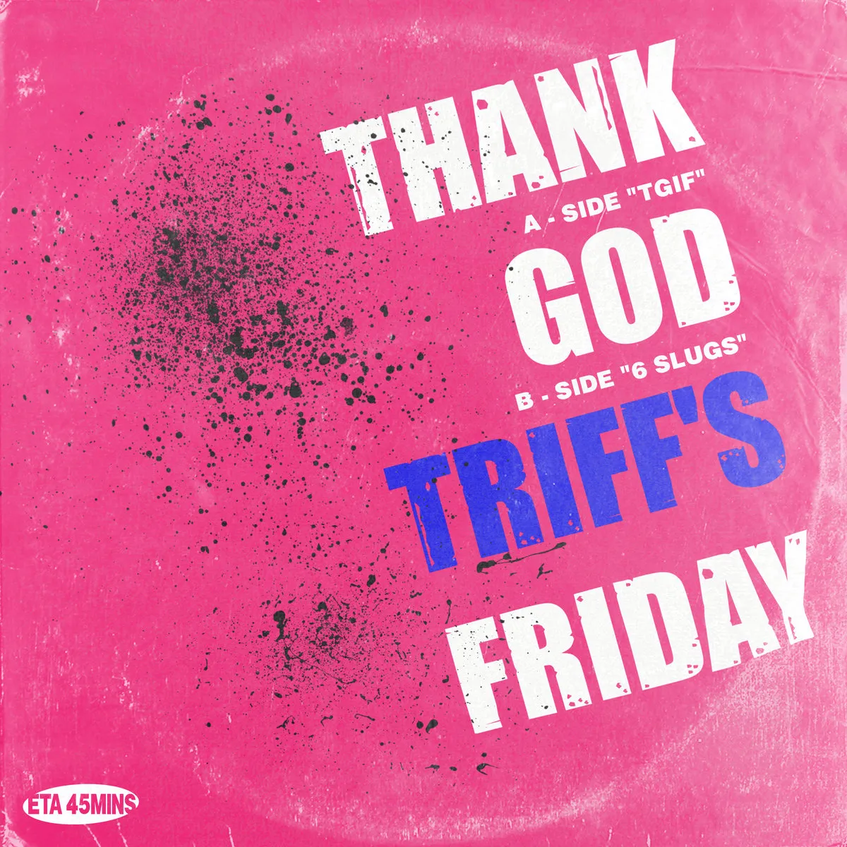 Pink cover for Triff's release as part two of the Boston link-up! [ETA016]